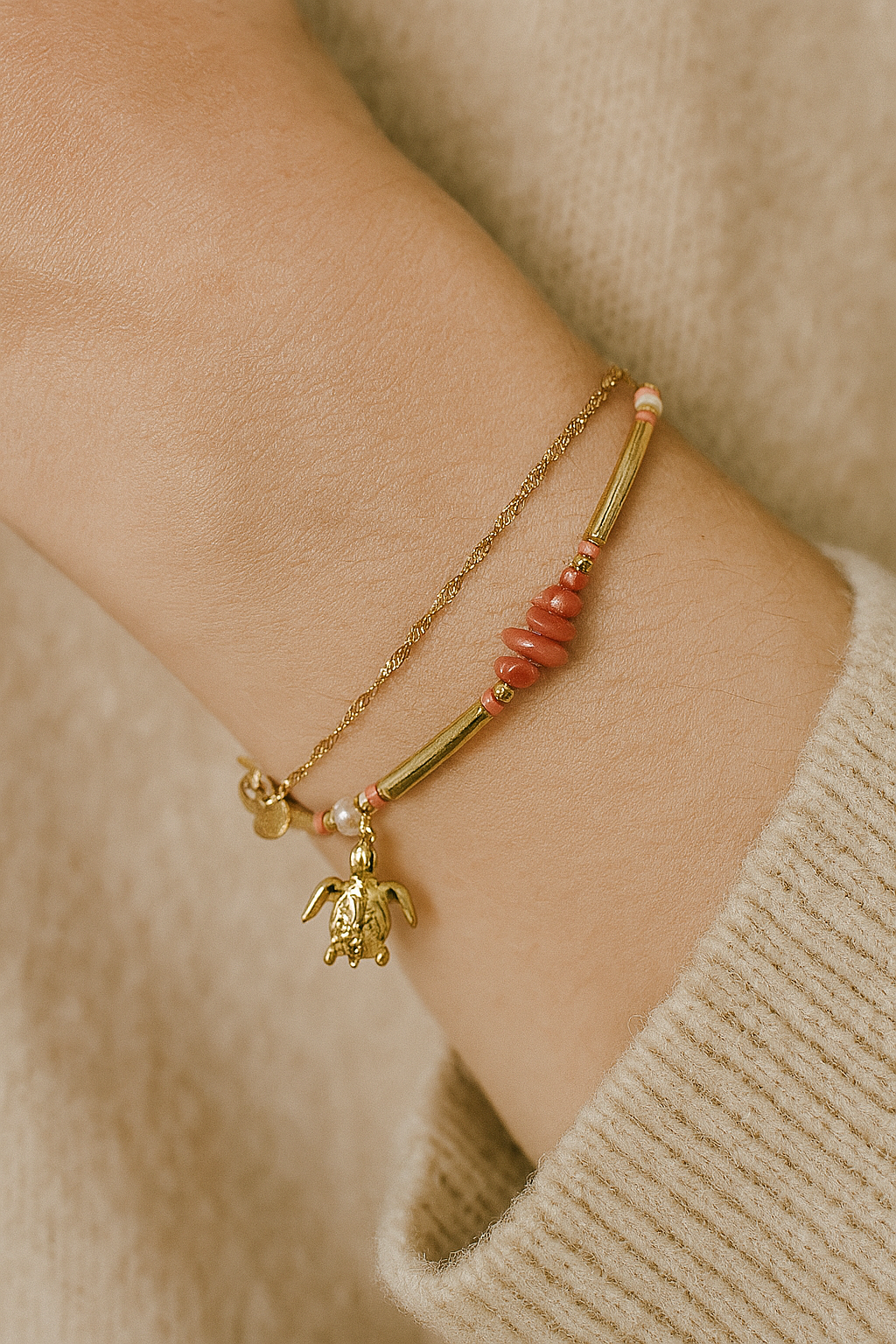 Pulseira Tartaruga- Aço Inoxidável