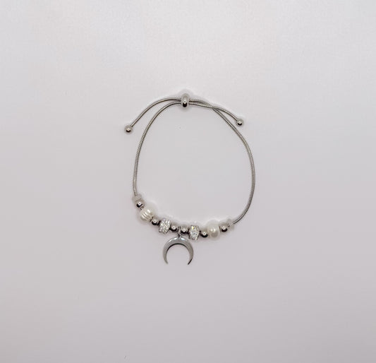 Pulseira Lua - Aço Inoxidável