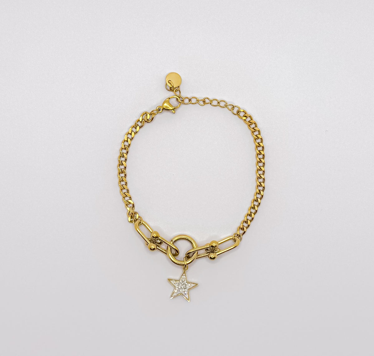 Pulseira Estrela - Aço Inoxidável